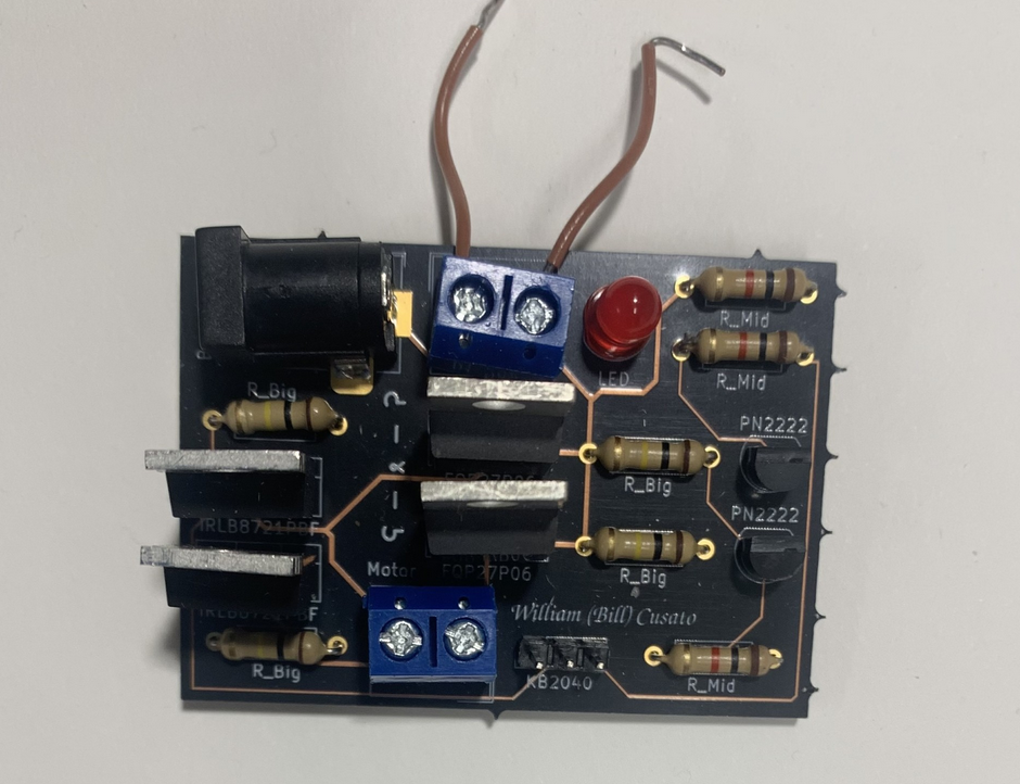 H-Bridge PCB With Components